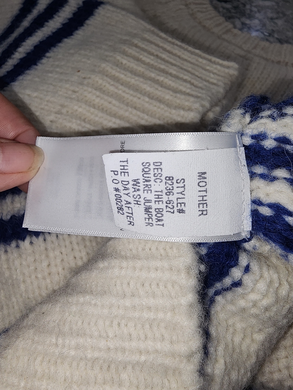 "The Boat Square Jumper" (Dream On Sweater) Alpaca Wool - Picture 8 of 12